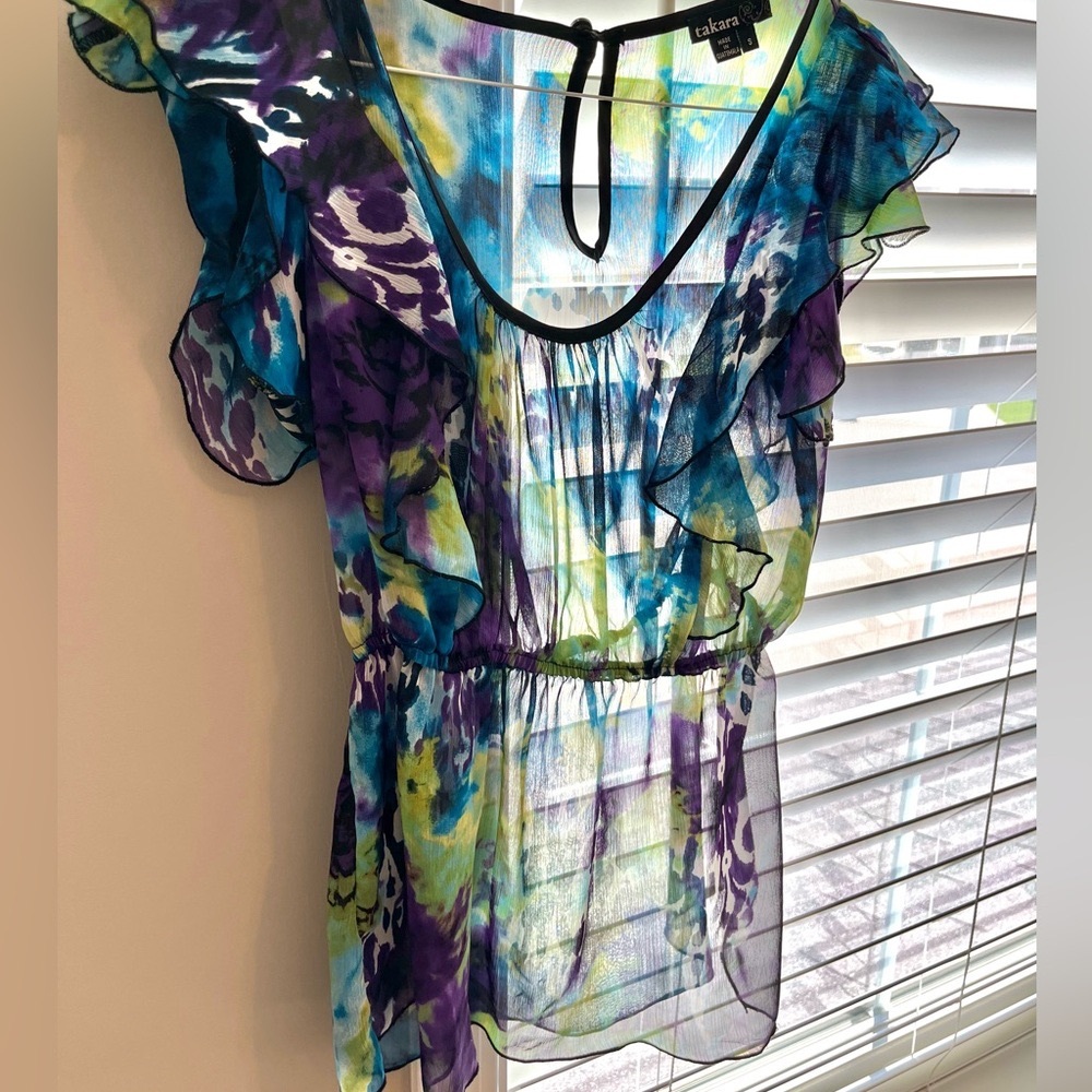 Sheer blouse - Takara - S